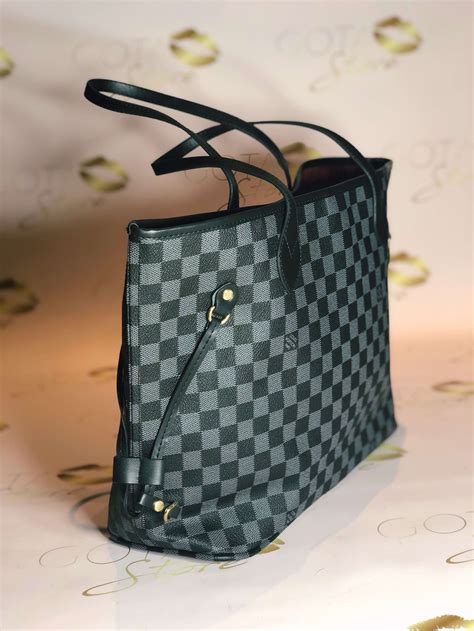 louis vuitton damier graphite neverfull.